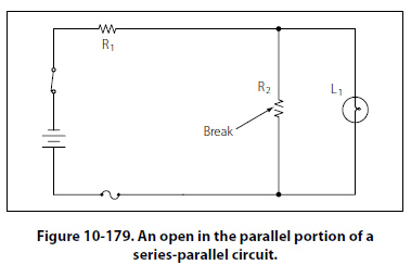 in the circuit shown in figure 10 178 an open has occurred in the